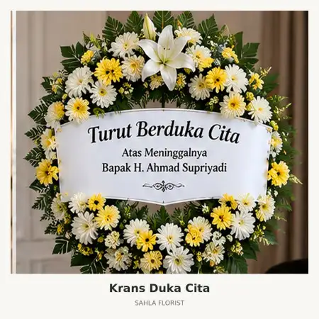 Krans Bunga Duka Bangka Barat